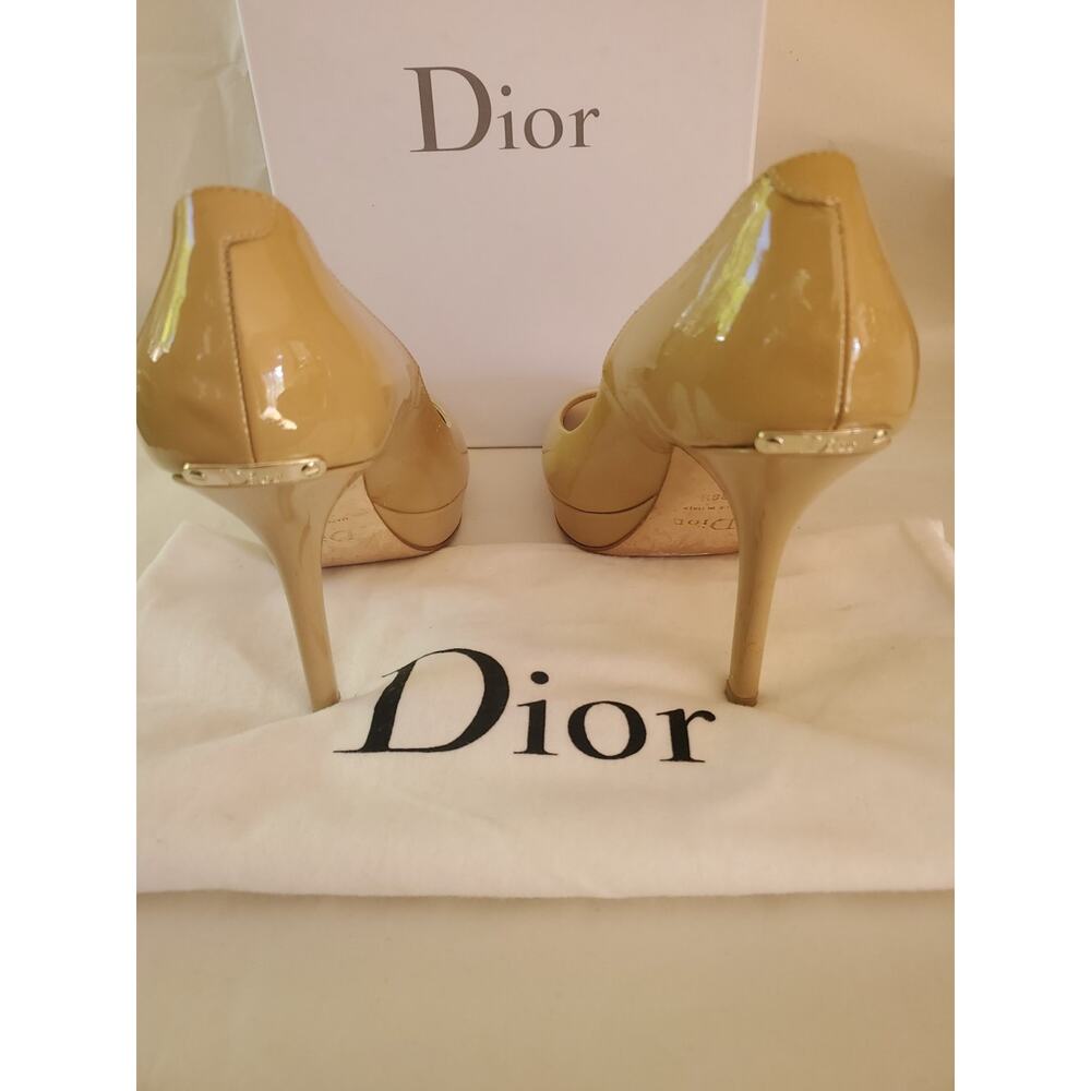 Dior Mustard Patent Leather Miss Dior Pumps Size 38.5 - Picture 7 of 13